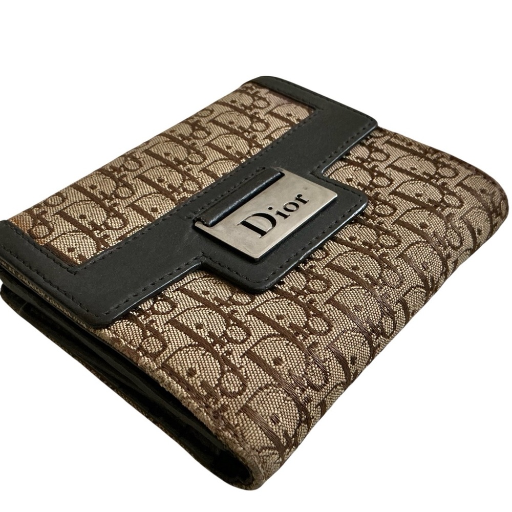 Christian Dior Brown Trotter Compact Wallet - Picture 8 of 12